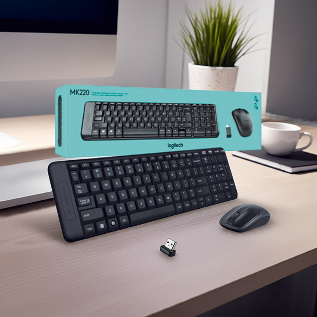 LOGITECH MK220 TECLADO Y MOUSE INALAMBRICO