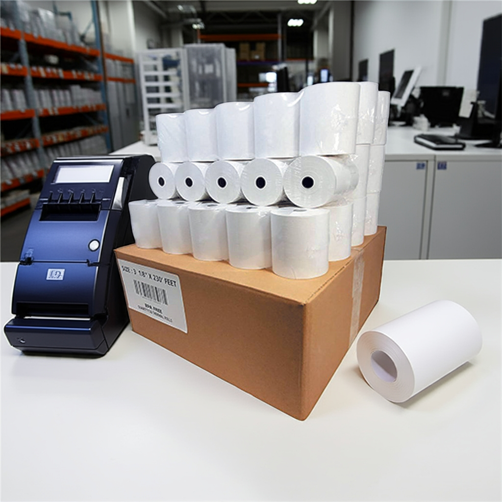 ROLLO DE PAPEL TERMICO 80MM x 80MM (CAJA 50 ROLLOS)
