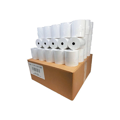 Caja de 50 rollos de papel térmico 80 x 70 mm