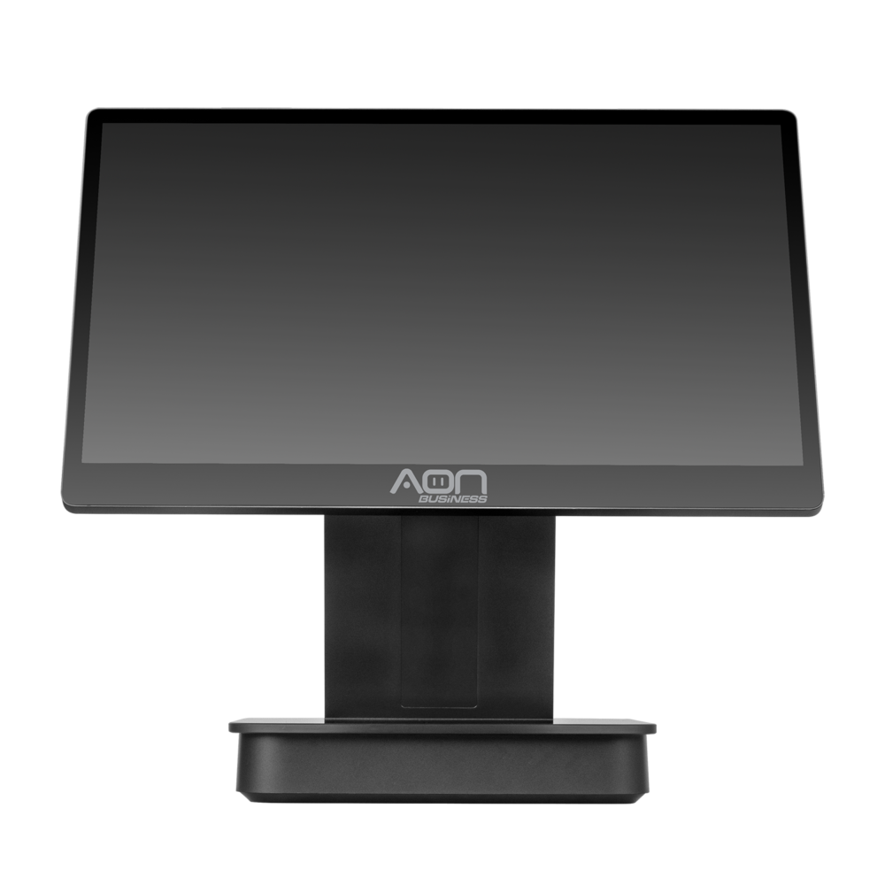 Terminal POS AON ALLDROID-200 con pantalla de 15.6 pulgadas, vista frontal