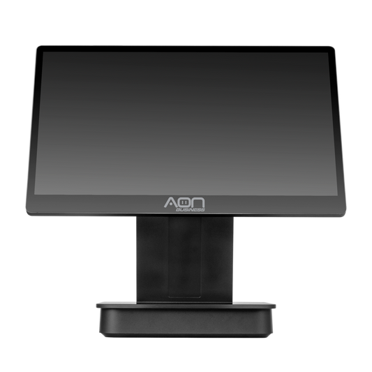 Terminal POS AON ALLDROID-200 con pantalla de 15.6 pulgadas, vista frontal