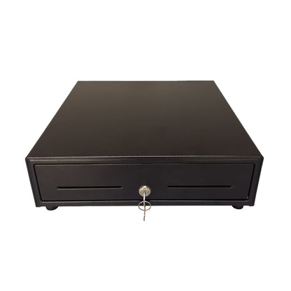 Gaveta de dinero metálica AON CDK-45 B cerrada