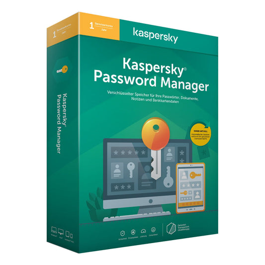Caja de Kaspersky Password Manager, gestor de contraseñas