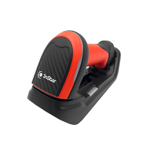 3nStar SC610BT - Escáner de códigos 1D y 2D inalámbrico resistente con base