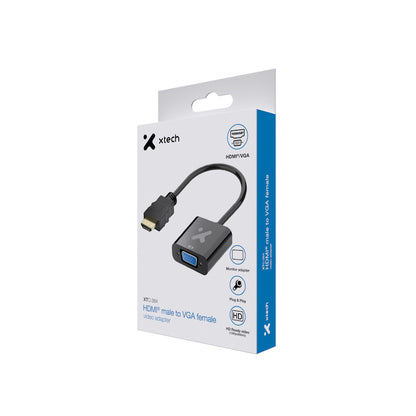 Adaptador HDMI a VGA Xtech XTC-384