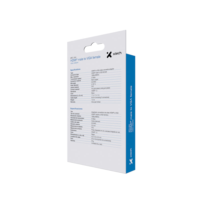 Adaptador Xtech XTC-384 en su empaque