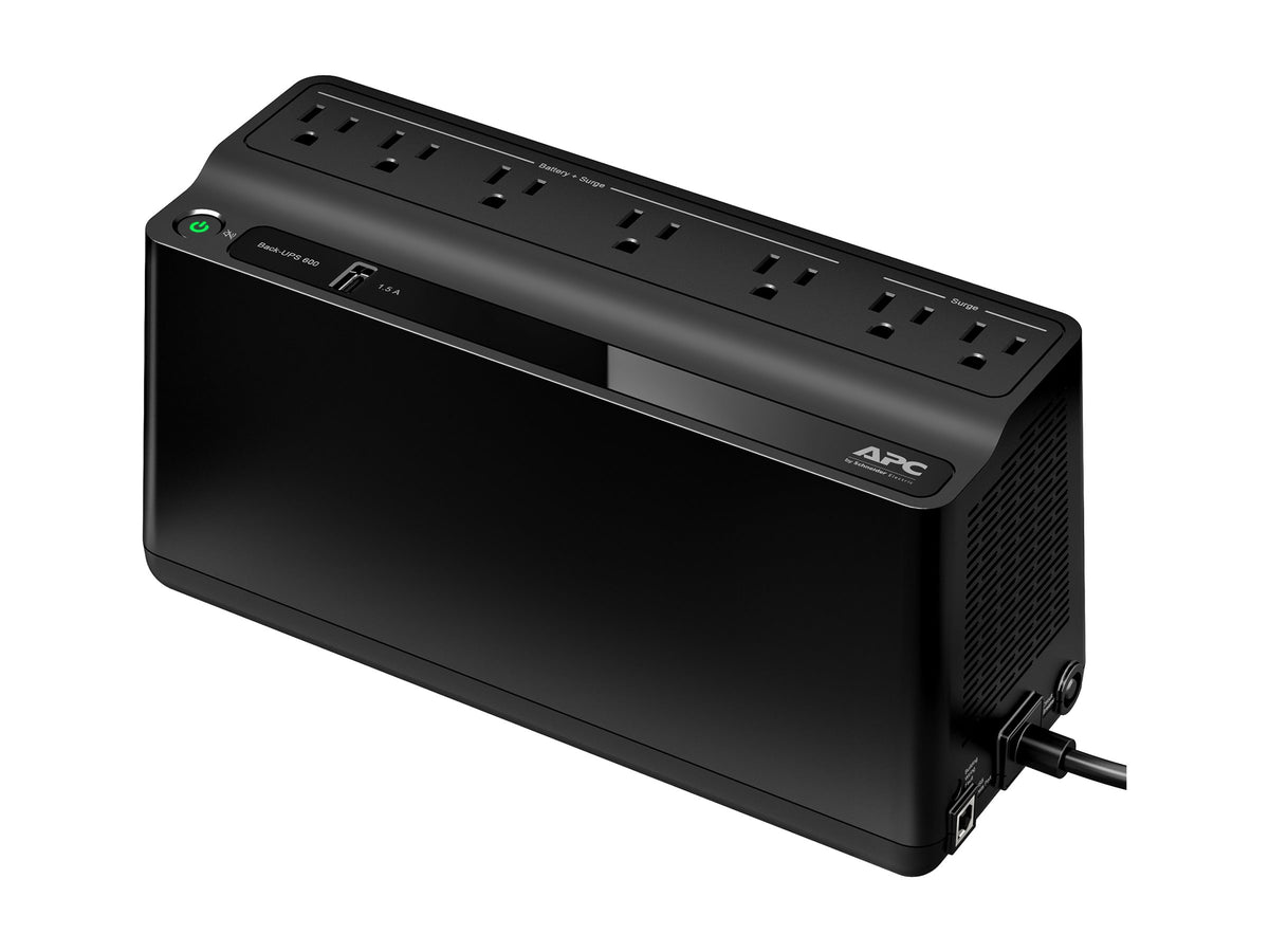 APC Back-UPS BE600M1-LM - UPS 600 VA / 330 W con 7 tomas y USB - imagen 1