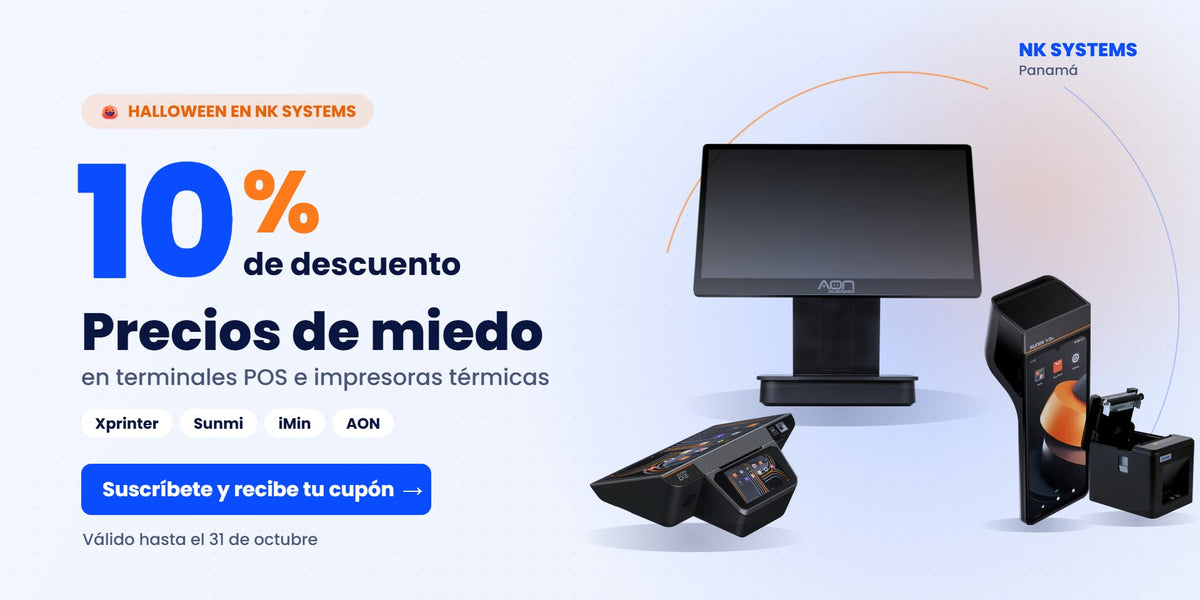 Halloween en NK Systems: 10% de descuento en terminales POS e impresoras térmicas hasta el 31 de octubre
