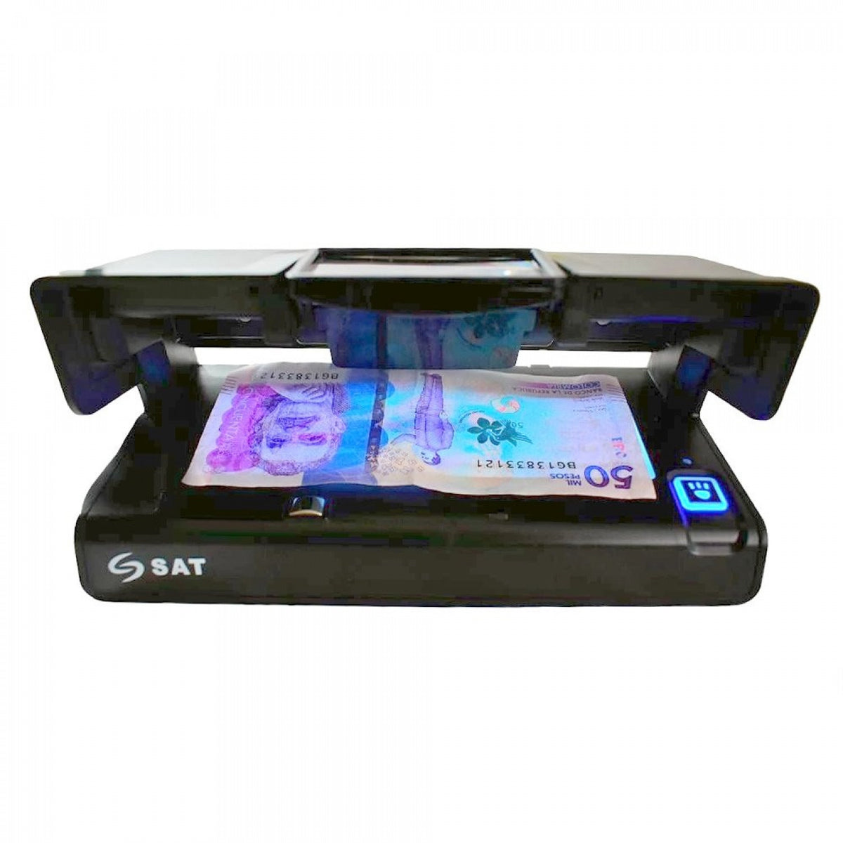SAT PCS DBL21 - Detector de billetes falsos con luz UV y lupa