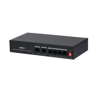 Dahua PFS3006-4ET-36 - Switch de 6 puertos con 4 PoE