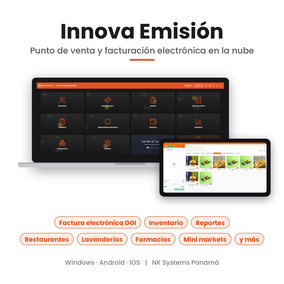 Innova Emisión: sistema de punto de venta y facturación electrónica en la nube para negocios en Panamá