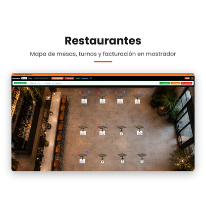 Mapa de mesas para restaurantes en Innova Emisión