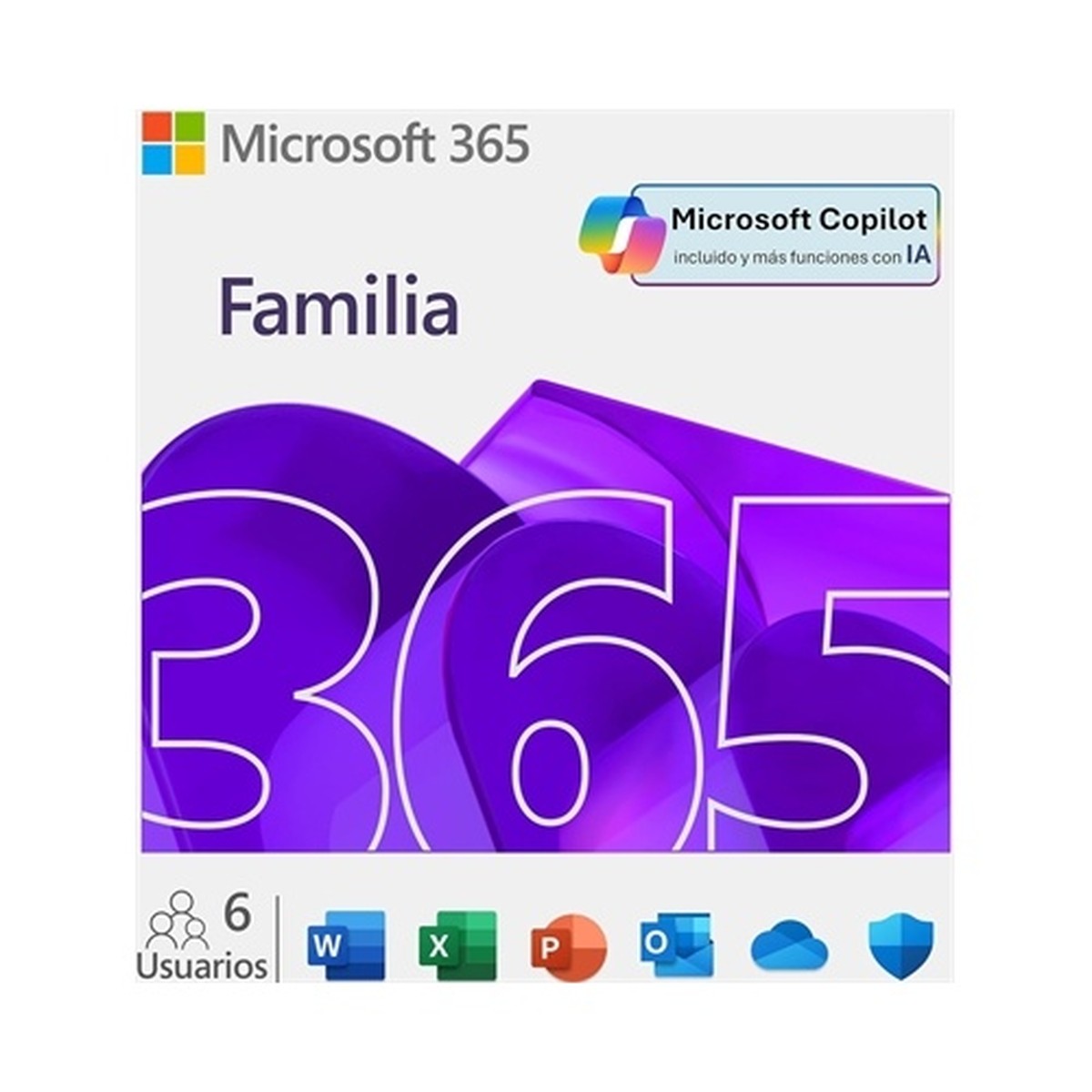 Microsoft 365 Familia - Suscripción de 1 año para hasta 6 personas