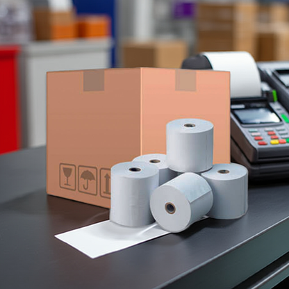 ROLLO DE PAPEL TERMICO 80MM x 60MM (CAJA 100 ROLLOS)