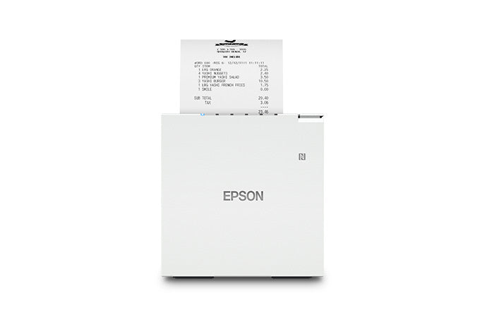 Epson TM-m30III imprimiendo recibo