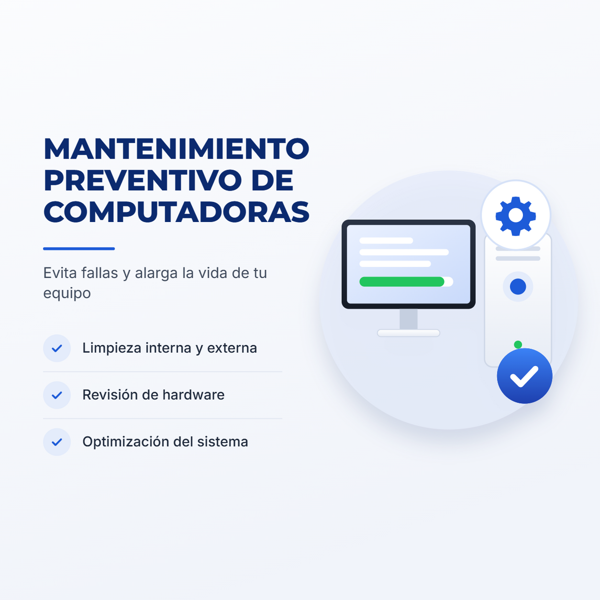 Mantenimiento preventivo de computadoras - NK Systems